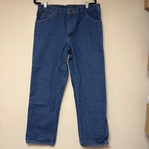 Dickies Men's Denim Jeans Blue Cotton Blend Size 36x30 Workwear carpenter